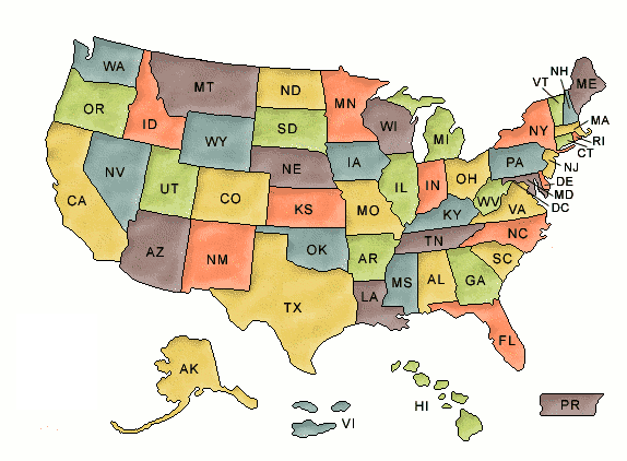 US map
