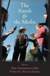 the amish and the media book cover with photo of amish man being interviewed by several reporters