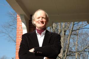 mark harman outside on wenger porch