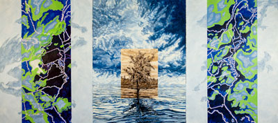 TRACKING-EAST-mixed-media-on-paper-mounted-on-panel-30-x-66-inches-2012