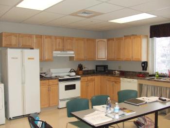 physical rehabilitiation lab with kitchen appliances 