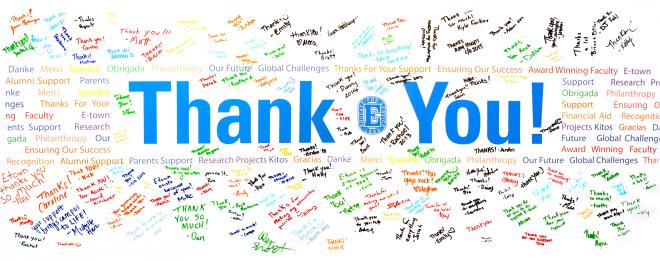 thank you banner for donors