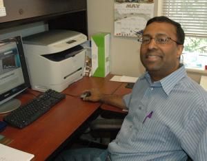 sanjay paul at his computer