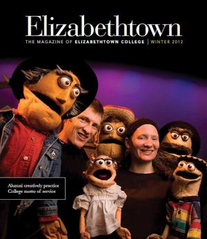 cover of winter 2012 elizabethtown magazine with muppets