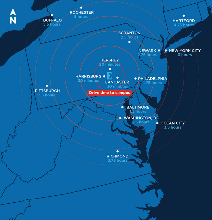 radius map of lancaster