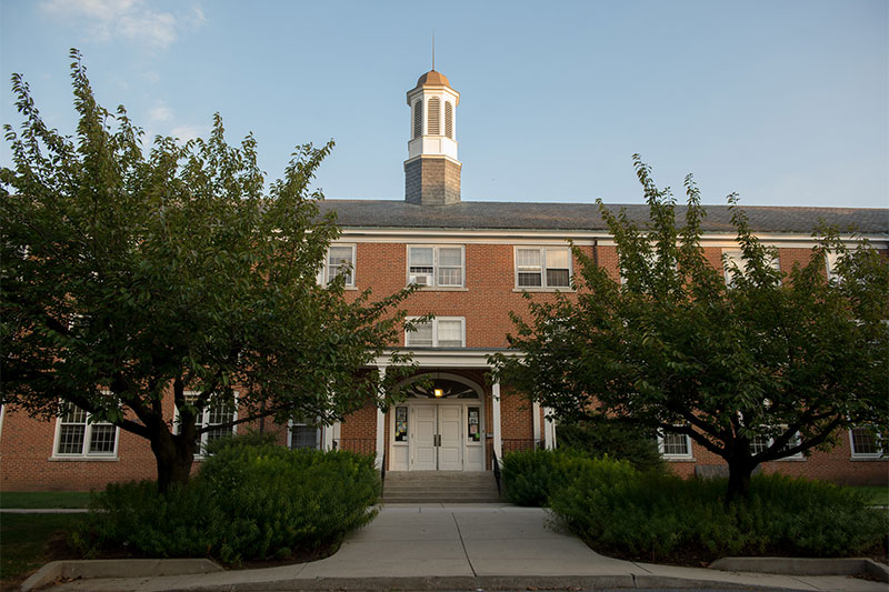 male student outdoors