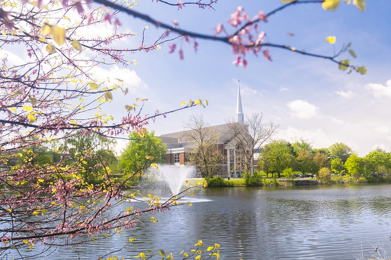 lake and chapel