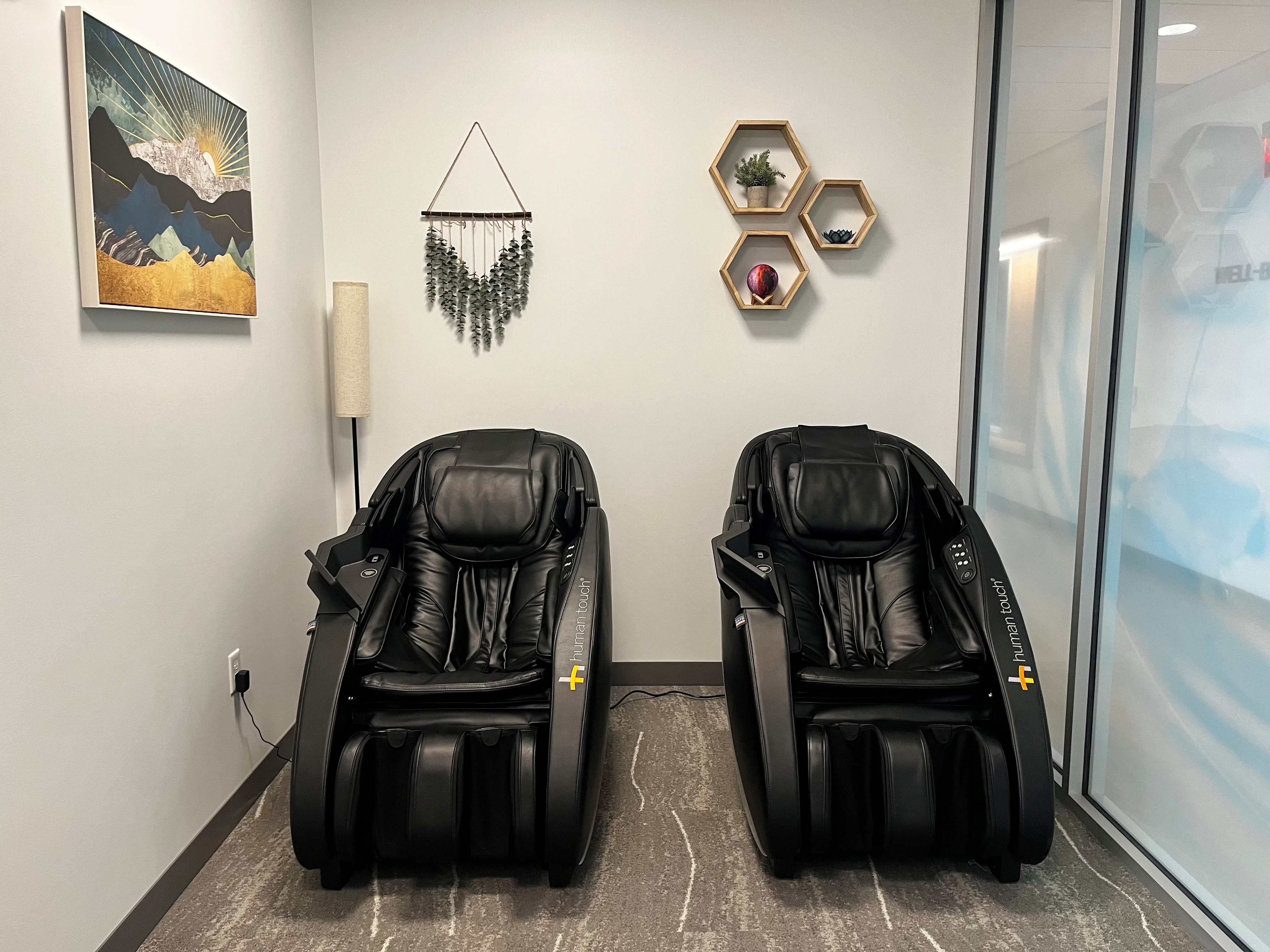 Human Touch massage chairs at The Well