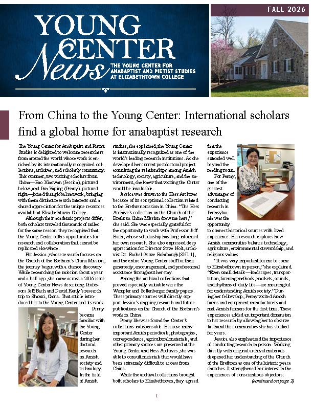 Young Center News - Fall 2026 PDF