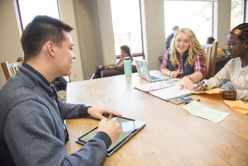 students sitting in classroom