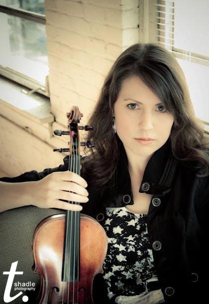Stephanie McCullough with violin