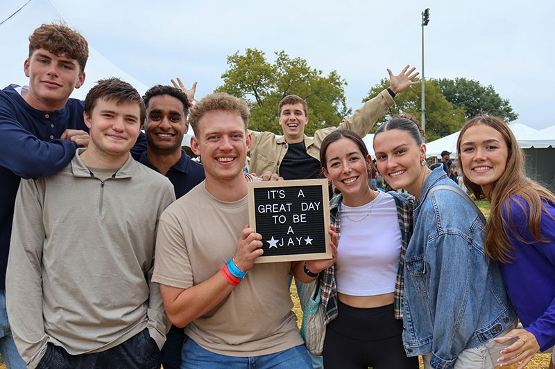 Alumni gathered on campus