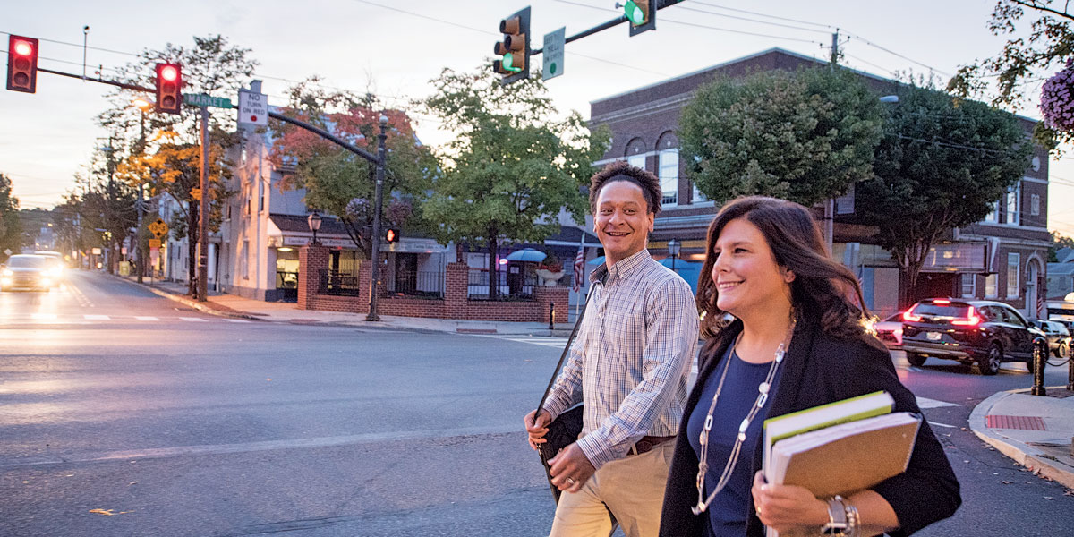 SGPS Students walking through town