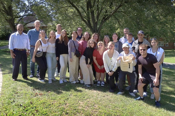 students in group outside