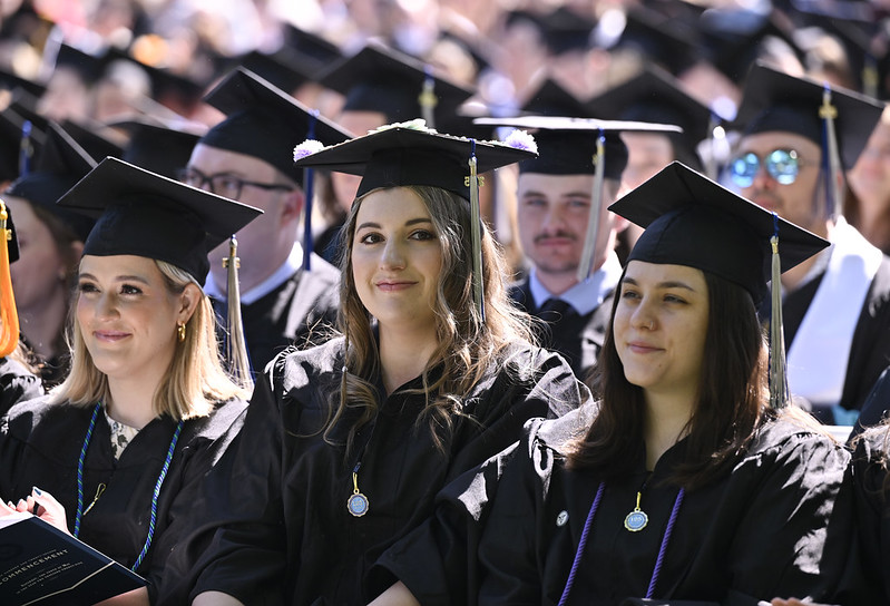 graduates at graduation ceremony