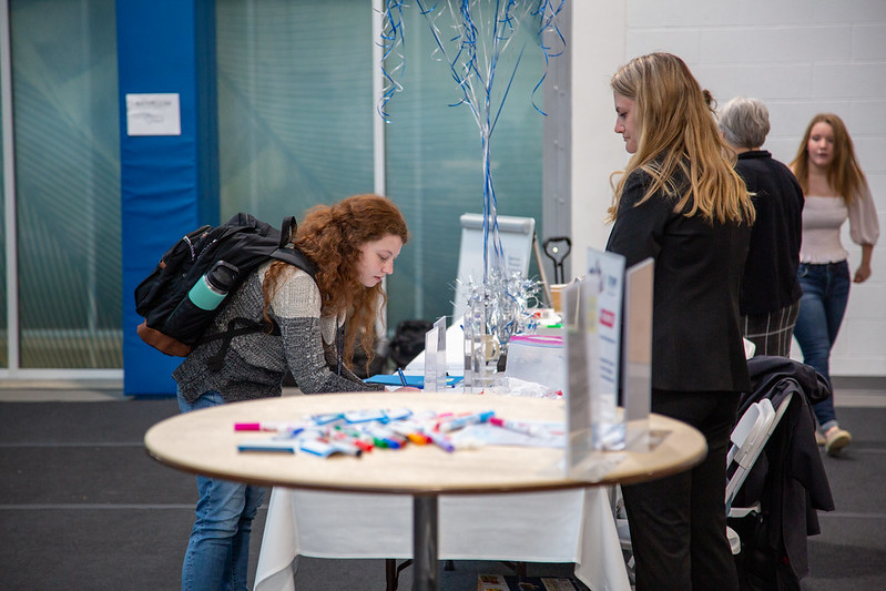 Picture of employers at job fair