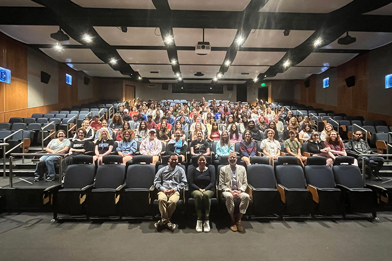group of honors students