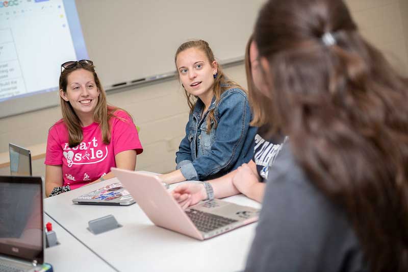 students in class
